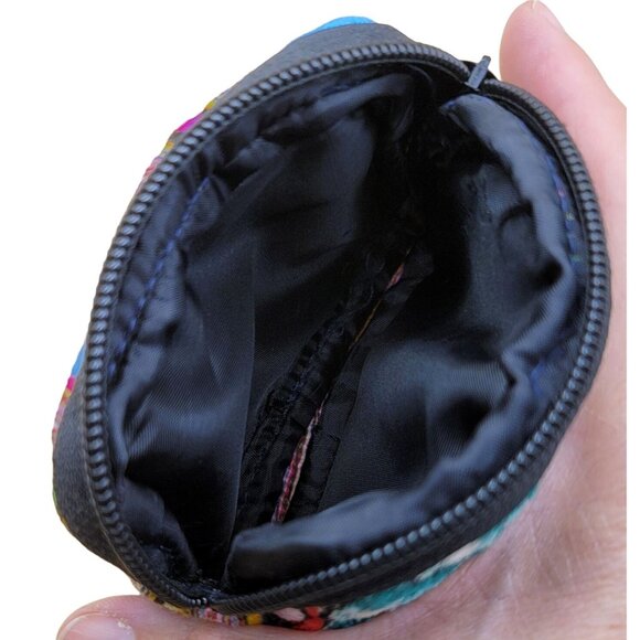 Handmade Guatamalan Embroidered Coin Pouch With Zipper sm2013 - Picture 5 of 6